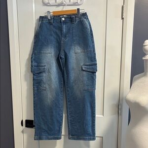 Flying Angel Blue Cargo Jeans - size 11